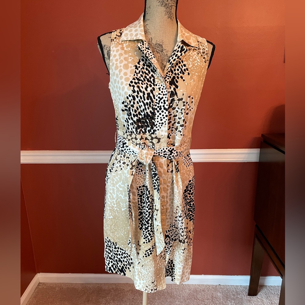 NY&Co animal print knee length dress. Size M